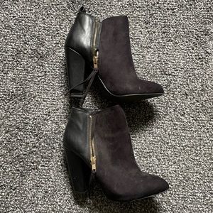 Black ankle boots